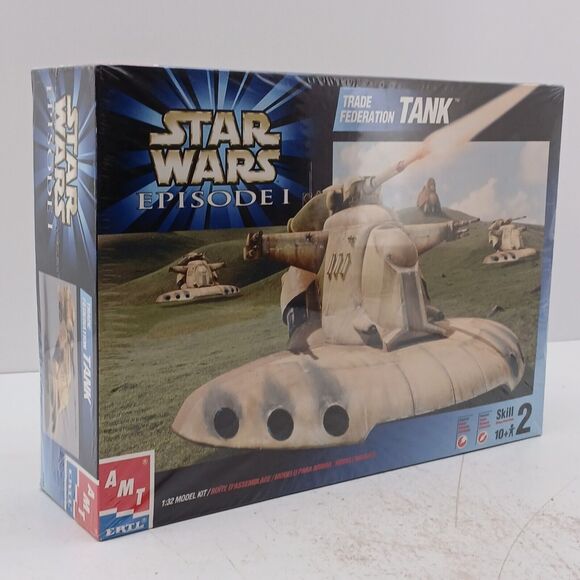 Star Wars Episode 1 Trade Federation Tank Model 1:32 AMT #30122 ~ Sealed Content - Picture 2 of 11